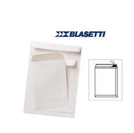 Busta a sacco bianca - serie self - strip adesivo - 300x400 mm - 100 gr - blasetti - conf. 500 pezzi