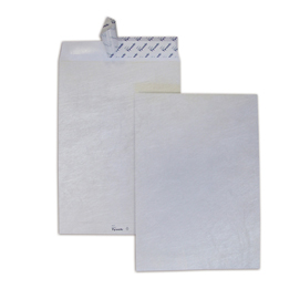 Busta a sacco in tyvek - serie postyvek - strip adesivo - 305x406 mm - 55 gr - blasetti - conf. 100 pezzi
