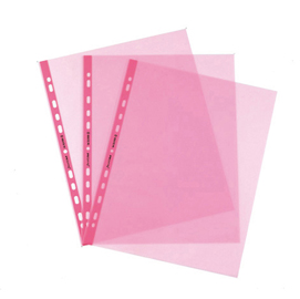 Buste forate favorit art - superior - liscio - 22x30 cm - rosa - favorit - conf. 25 pezzi