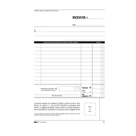 Blocco ricevute sanitarie - 50/50 fogli autoricalcanti - 23 x 15cm - edipro