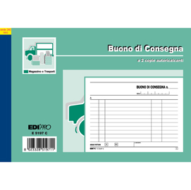 Blocco buoni di consegna - 50/50 fogli ricalcanti - 12 x 17,5cm - edipro