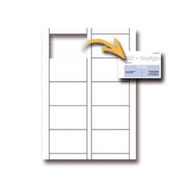 Biglietti da visita - 85 x 54 mm - 250 gr - microperforati - bianco - decadry - conf. 12 fogli da 10 biglietti