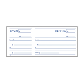 Blocco ricevute generiche - 10 x 22cm - 100 fogli - bm