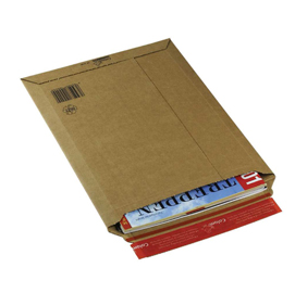 Buste a sacco - a5 - 185 x 270 x 50 mm - cartone - adesivo permanente - colompac - conf. 100 pezzi