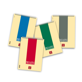 Blocco pignastyl spiralato - 5mm - a4  - 80gr - 60 fogli - pigna