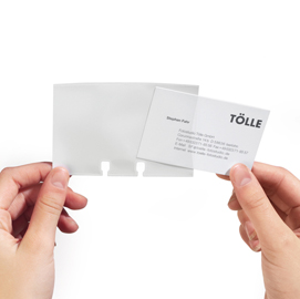 Buste per biglietti da visita - per schedari visifix® - durable - conf. 40 pezzi