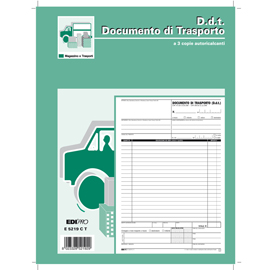 Blocco ddt - 33 fogli 3 copie autoricalcanti - 29,7 x 22cm - edipro