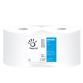 Bobina asciugatutto special - 2 veli - microgoffrata - 18 gr - diametro 25 cm - 25,7 cm x 191 mt - bianco - papernet