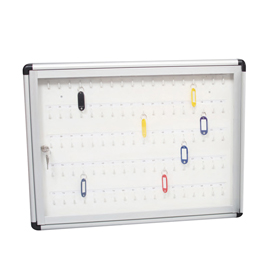 Bacheca murale portachiavi - 45x60 cm - 90 posti chiave - metalplus