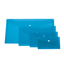 Busta con bottone - formato orizzontale - 24x18,5 cm - colori assortiti - lebez