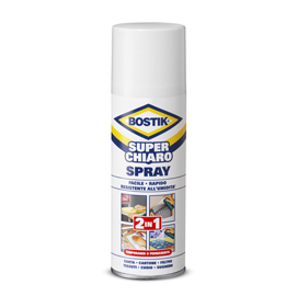 Bostik® superchiaro colla spray - removibile/permanente - 500 ml - trasparente - bostik®