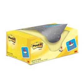 Blocco foglietti - giallo canary™ - 38 x 51mm - 72gr - post it® - conf. 20 blocchi