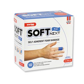 Bendaggio autoaderente soft next - 6 cm x 4,5 mt - blu - pvs