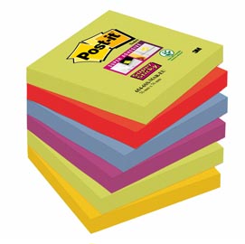 Blocco foglietti post it® super sticky - colore marrakesh - 76 x 76 mm - 90 fogli - post it®