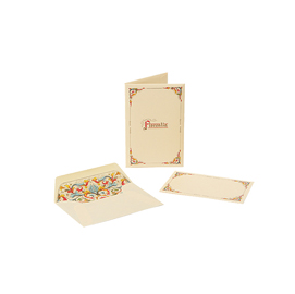 Biglietto semplice con busta - 130 x 180mm - kartos - conf. 10 biglietti