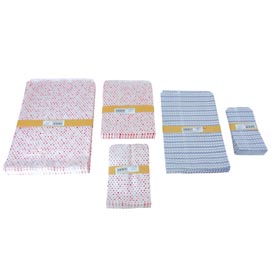 Buste in carta - stampa generica - 14x21 cm - colori assortiti - balmar 2000 - conf. 100 pezzi