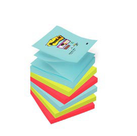 Blocco post it® super sticky z notes - miami - 76 x 76mm - 90 fogli - post it®