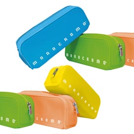 Bustina silicone soft touch monocromo - 80x200x60 mm - colori assortiti fluo - pigna