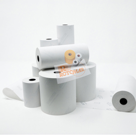 Blister rotoli carta termica bpa free - 60mmx25mt - 55gr/mq - 10 pezzi - rotomar