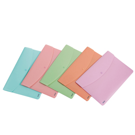 Buste con bottone p@stel - ppl - a4 - colori assortiti - favorit