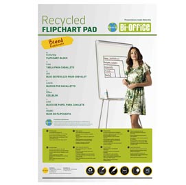 Blocchi per lavagna earth - 65x98 cm - 20 fg - bianco - bi-office