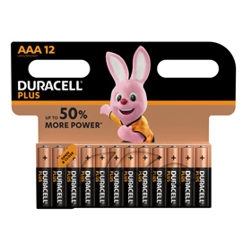 Blister 12 pile ministilo aaa - plus power - duracell