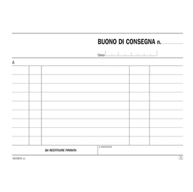 Blocco buoni di consegna - 11,5x16,5cm - 33 fogli - 161583300 - flex