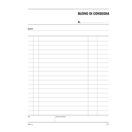 Blocco buoni di consegna - 21,5x14,8cm - 50 fogli - 164570000 - flex