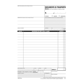 Blocco ddt - copie autoricopianti - 21,5x14,8cm - 50 fogli - 1607cd200 - flex