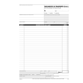 Blocco ddt - copie autoricopianti - 29,7x21,5cm - 50 fogli - 1687cd200 - flex