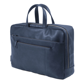 Borsa gate convertibile - ecopelle - 42x28x14cm - blu - intempo