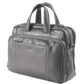 Borsa gate - ecopelle - 41x30x15 cm - grigio - intempo