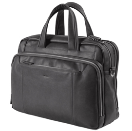 Borsa gate - ecopelle - 41x30x15 cm - nero - intempo