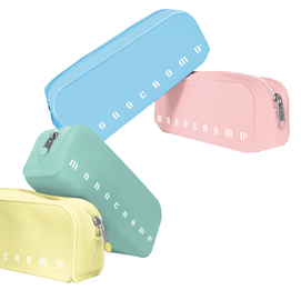 Bustina silicone soft touch monocromo - 80x200x60 mm - colori assortiti pastel - pigna