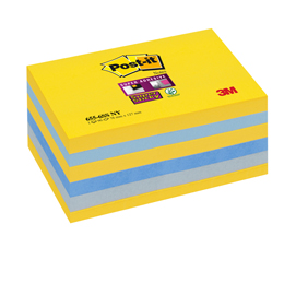 Blocco foglietti post it® super sticky - colore new york - 76 x 127 mm - 90 fogli - post it®