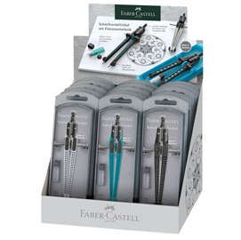 Balaustroni grip - colori assortiti - faber castell - expo 15 pezzi