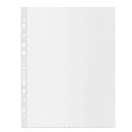 Buste perforate de luxe riciclate 100% - antiriflesso - f.to 22x30 cm - esselte - conf. 50 pezzi