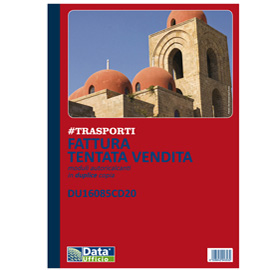 Blocco fattura tentata vendita - a4 - 50/2 autoricalcanti - du16085cd20 -  data ufficio