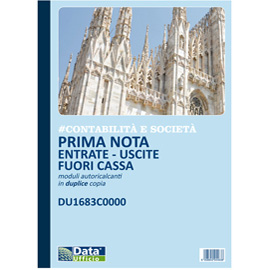 Blocco entrate/uscite extra cassa - 50/2 copie autoricalcante - du1683c0000 - data ufficio