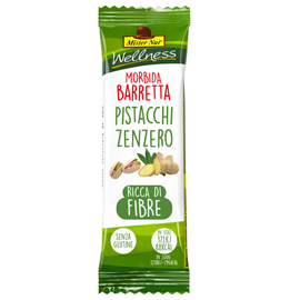 Barretta wellness - 30 gr - pistacchi e zenzero - mister nut