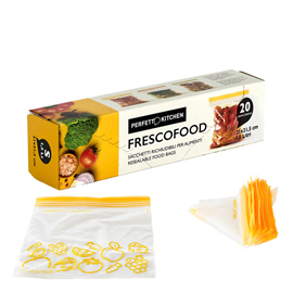 Buste per alimenti frescofood - small - 21 x 21,5 cm - perfetto - conf. 20 pezzi