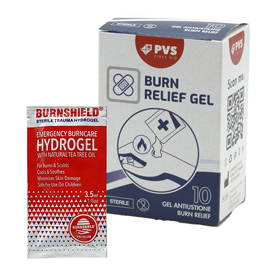 Bustina gel sterile burbshield - per ustioni - 3,5 gr - pvs - astuccio 10 pezzi