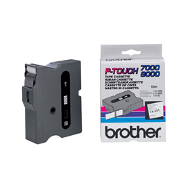 Brother - nastro -  nero/bianco - tx251 - 24mm x7,7mt