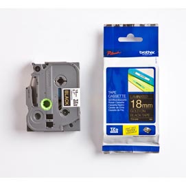 Brother - nastro  - oro/nero - tze344 - 18mm x 8mt