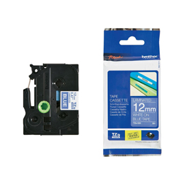 Brother - nastro -  bianco/blu - tze535 - 12mm x 8mt