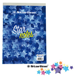 Blocco note starnotes a4 - 60 fogli - 5 mm - 210 x 297 mm - 60 gr - starline