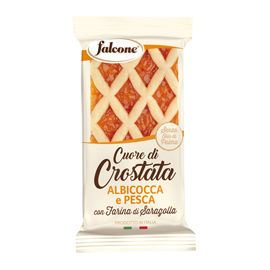 Cuor di crostata albicocca e pesca - 60 gr - falcone