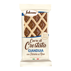 Cuor di crostata gianduia - 60 gr - falcone