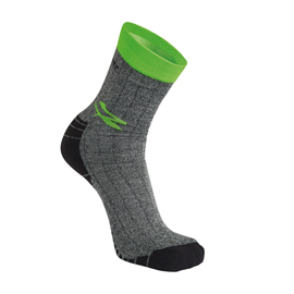 Calze corte giady - taglia unica - grigio/verde - u-power - conf. 2 pezzi