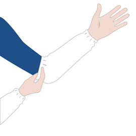 Coprimaniche monouso - 40 cm - ldpe - bianco - worker - conf. 100 pezzi